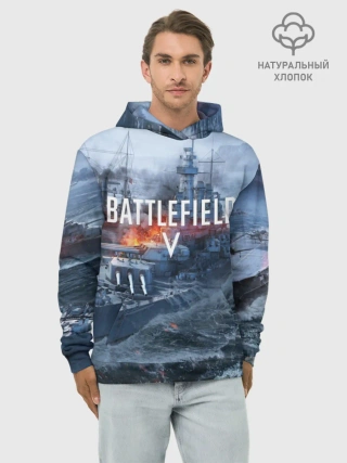 Худи мужской база хлопок / BATTLEFIELD 5
