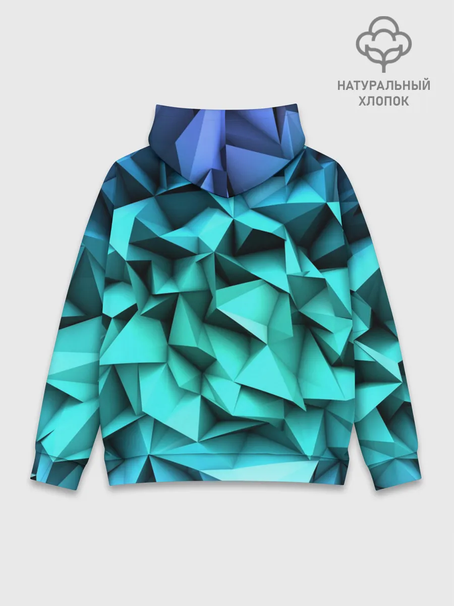 Худи мужской база хлопок / abstraction geometry