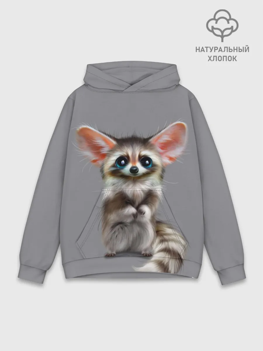 Худи мужской база хлопок / Зверушка