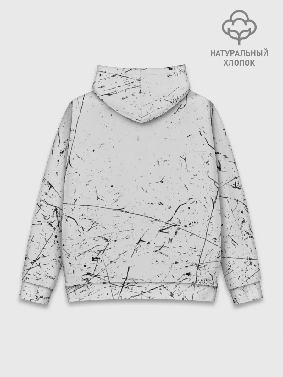 Худи мужской база хлопок / ХАОС Серый