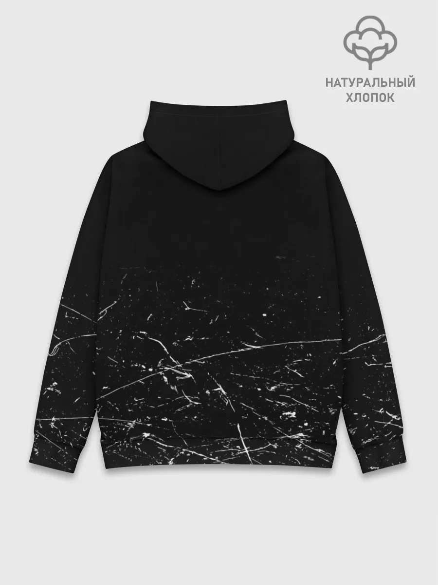 Худи мужской база хлопок / GONE.Fludd ХАОС Черный