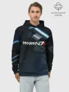 Худи мужской база хлопок / MASS EFFECT N7