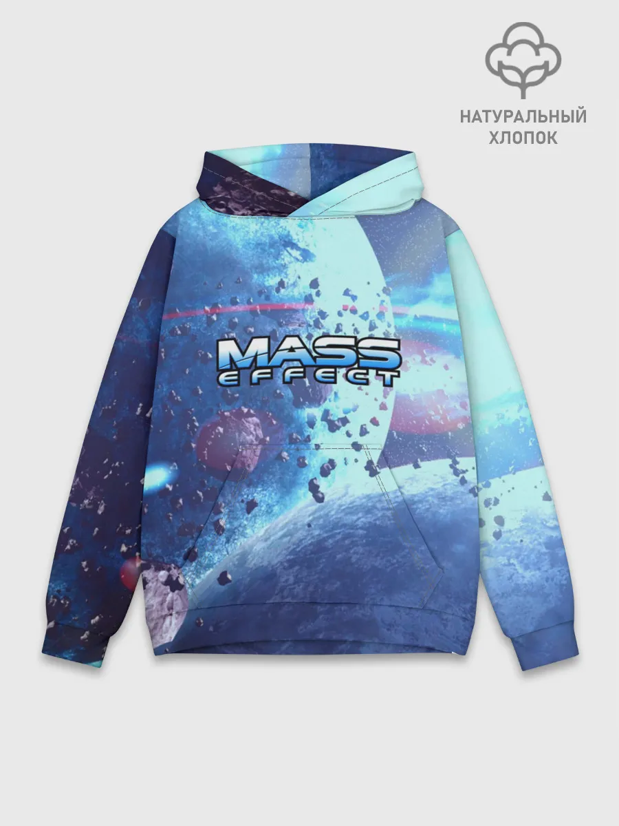 Худи мужской база хлопок / MASS EFFECT