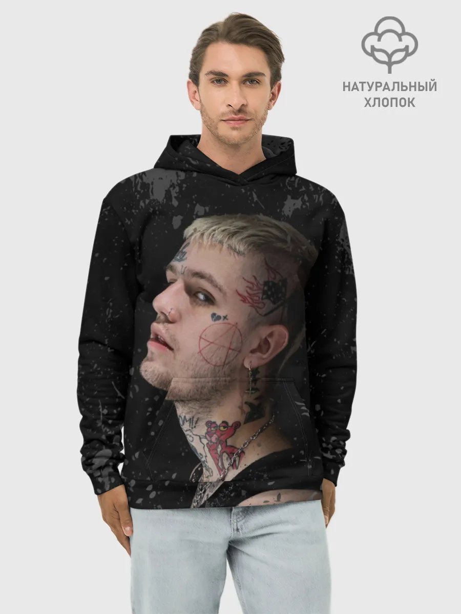 Худи мужской база хлопок / Lil Peep