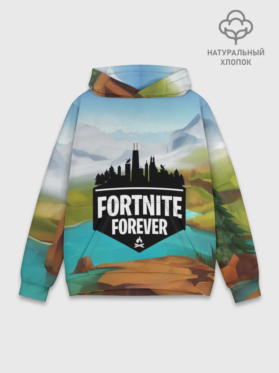 Худи мужской база хлопок / Fortnite Forever