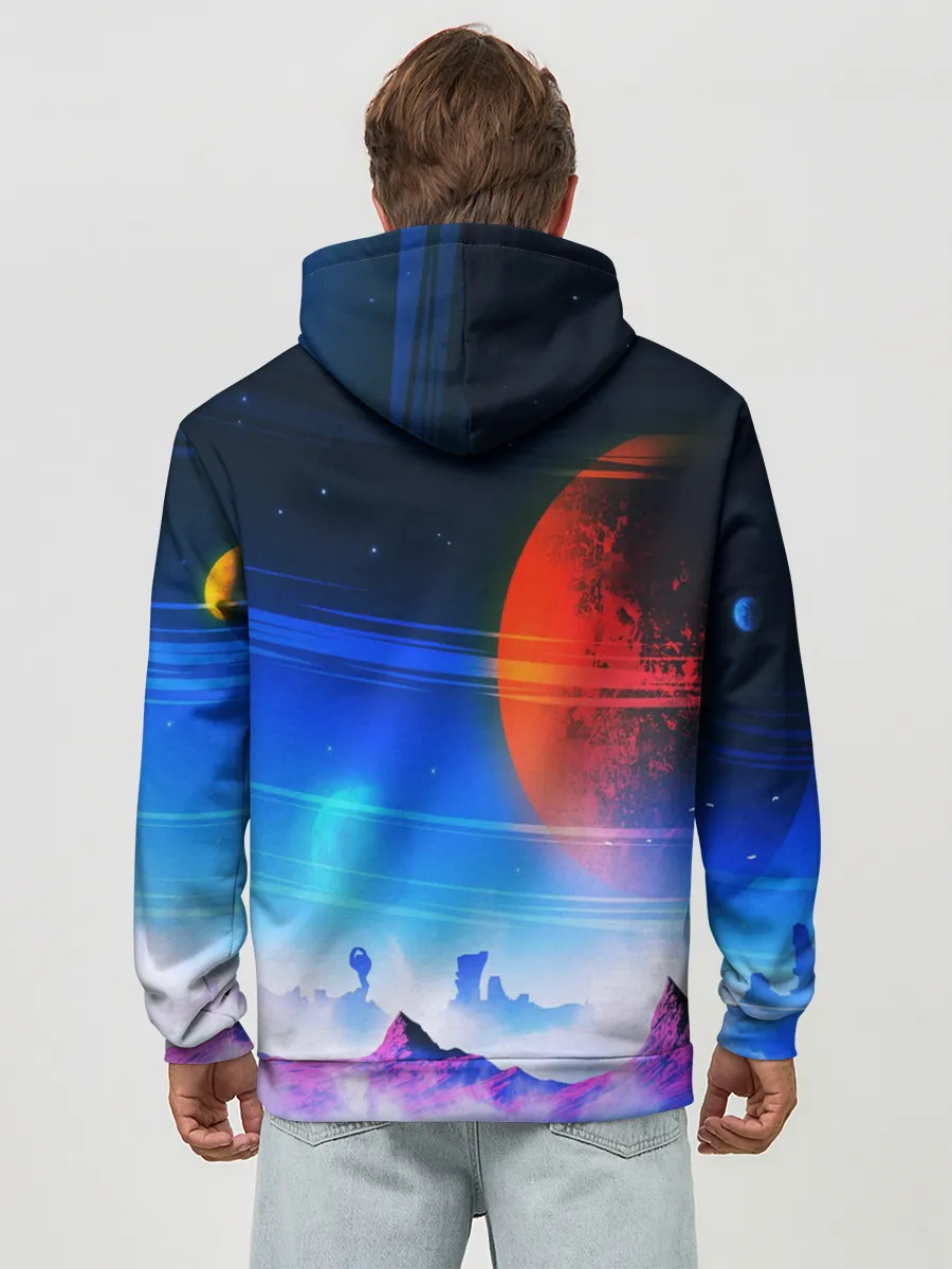 Худи мужской база хлопок / NO MANS SKY