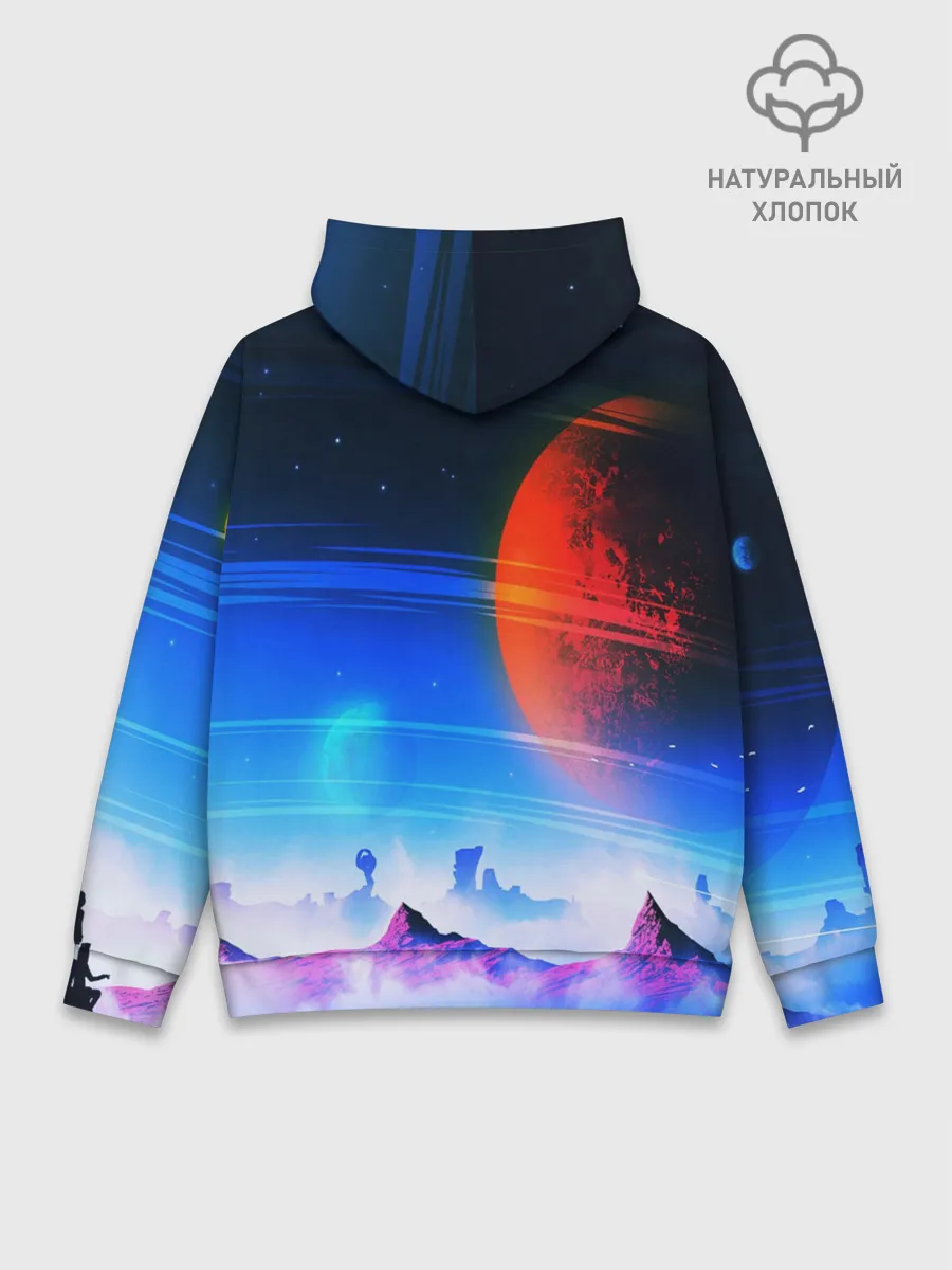 Худи мужской база хлопок / NO MANS SKY