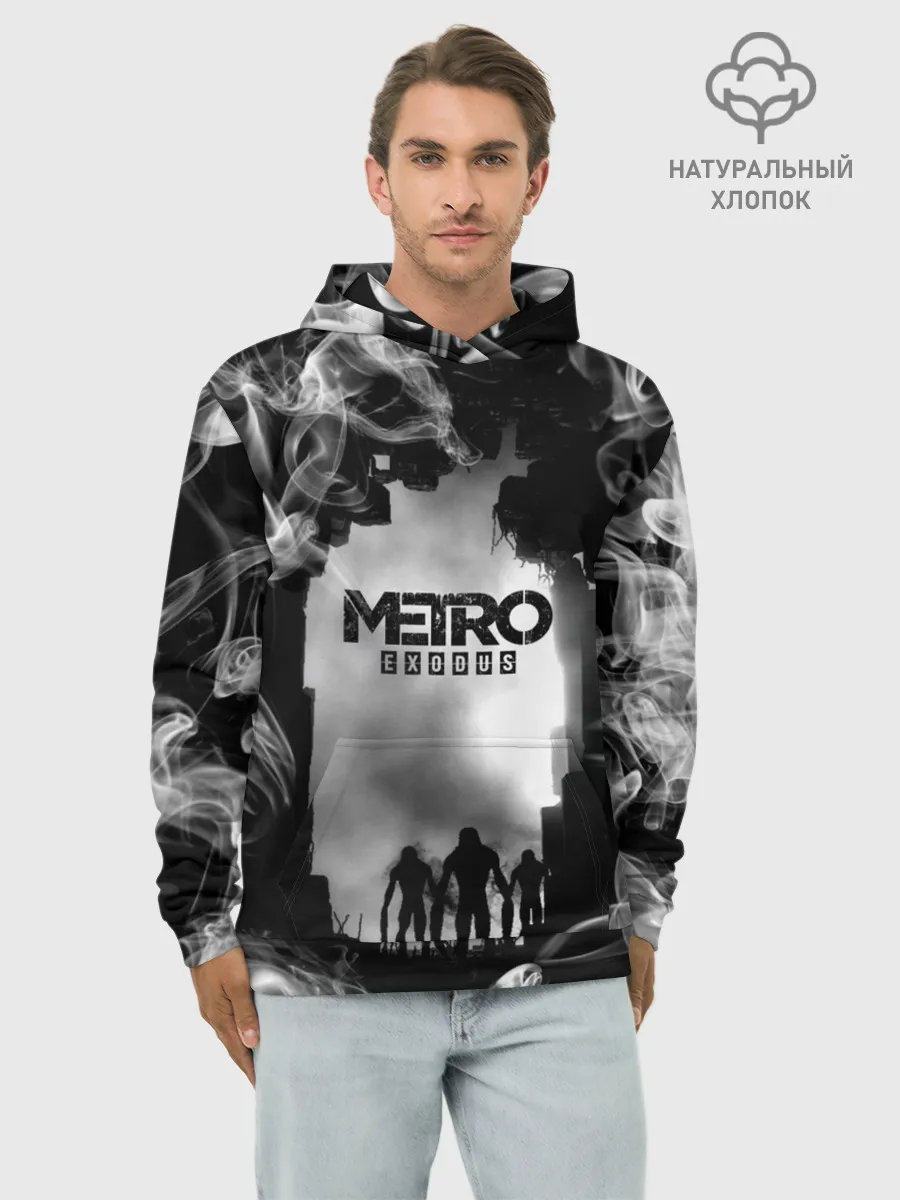 Худи мужской база хлопок / Metro Exodus