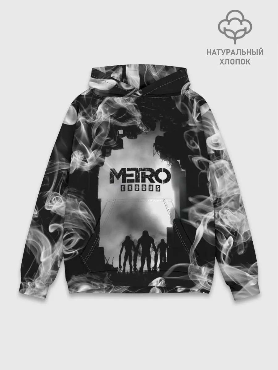 Худи мужской база хлопок / Metro Exodus