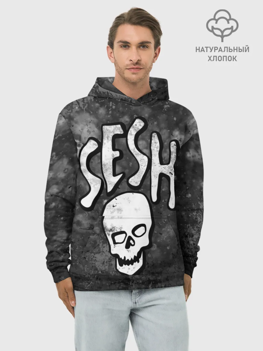 Худи мужской база хлопок / SESH Team