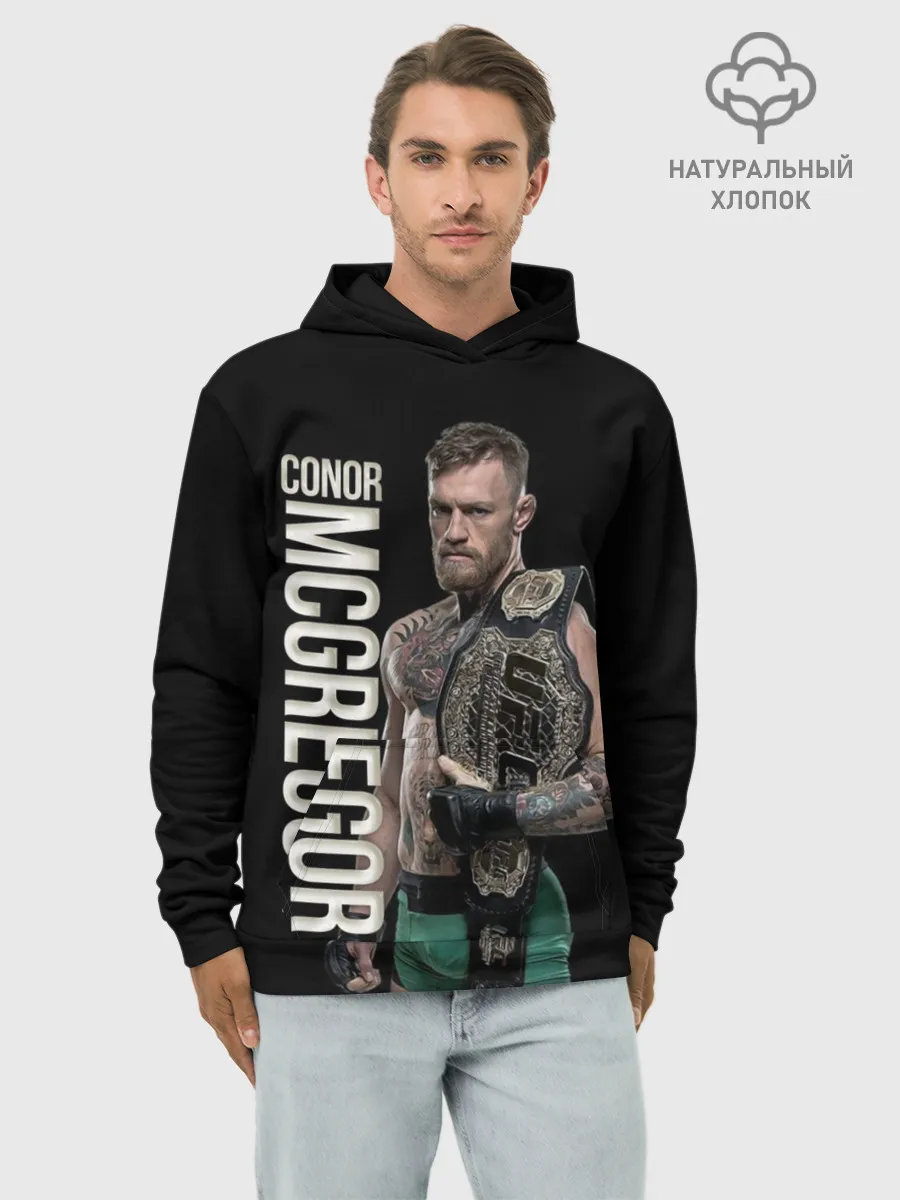Худи мужской база хлопок / Конор МакГрегор