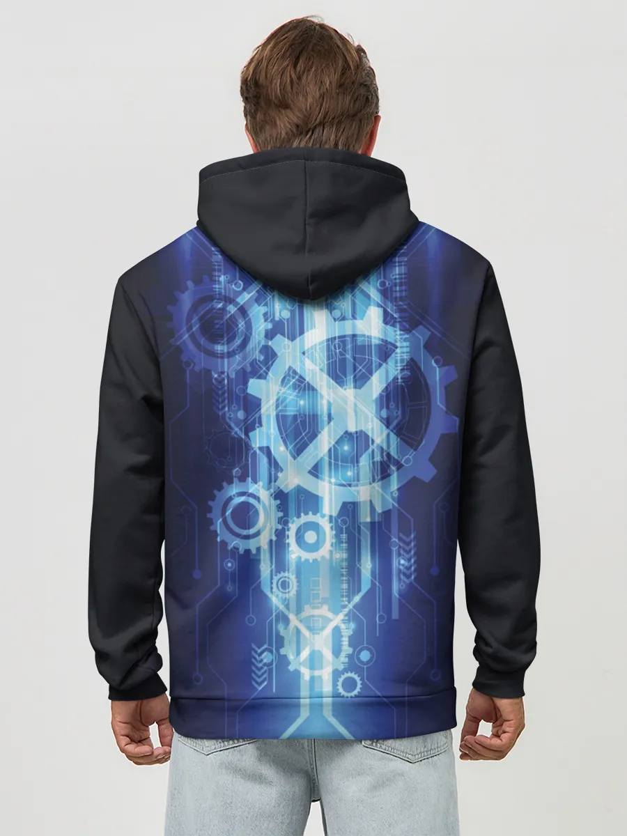 Худи мужской база хлопок / Hi-Tech