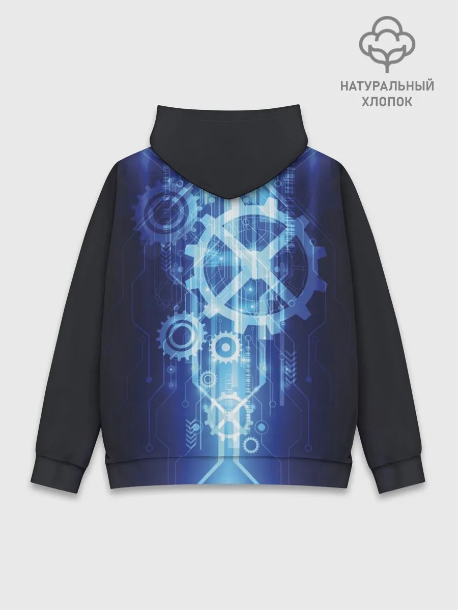 Худи мужской база хлопок / Hi-Tech