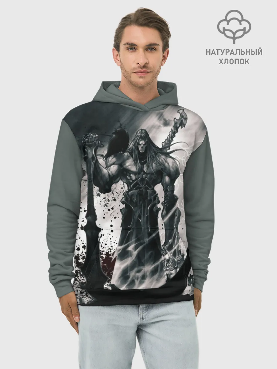 Худи мужской база хлопок / DARKSIDERS