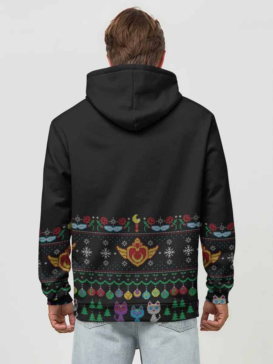 Худи мужской база хлопок / Sailor Moon Вязаный