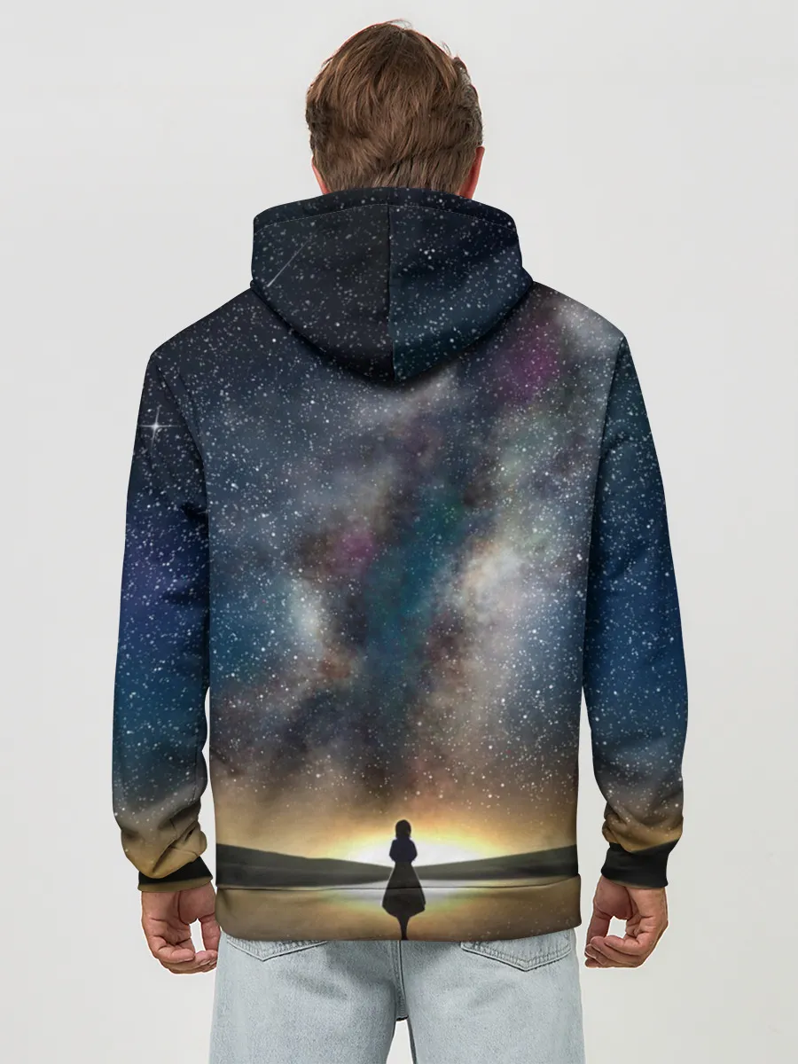 Худи мужской база хлопок / VIOLET EVERGARDEN. Космос