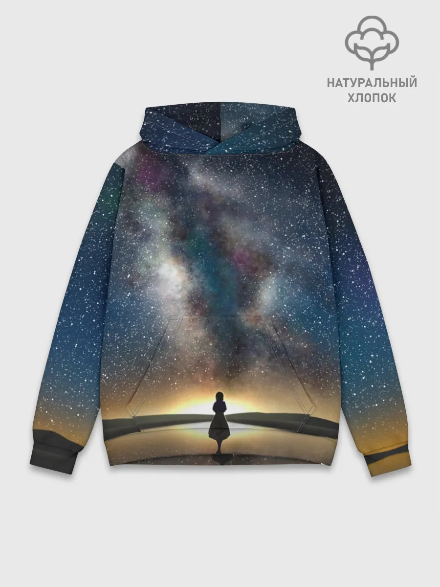 Худи мужской база хлопок / VIOLET EVERGARDEN. Космос