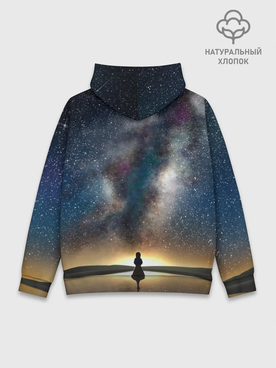 Худи мужской база хлопок / VIOLET EVERGARDEN. Космос