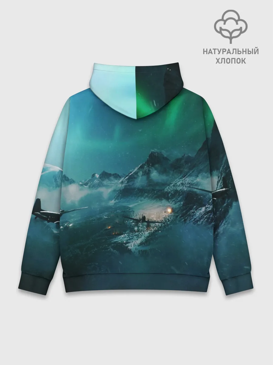 Худи мужской база хлопок / BATTLEFIELD