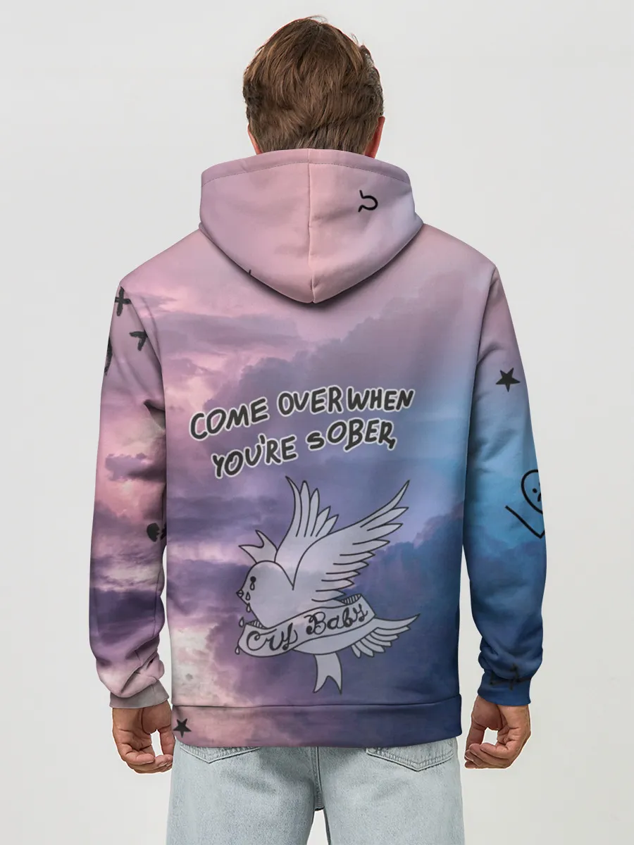 Худи мужской база хлопок / Lil Peep