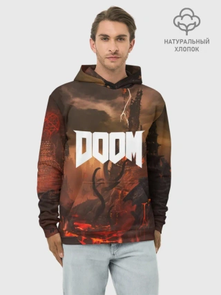 Худи мужской база хлопок / DOOM