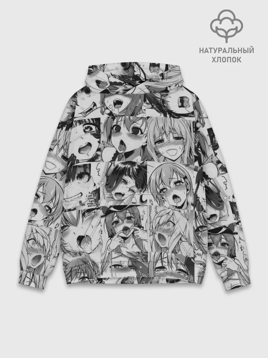 Худи мужской база хлопок / такое разное АХЕГАО. монохром