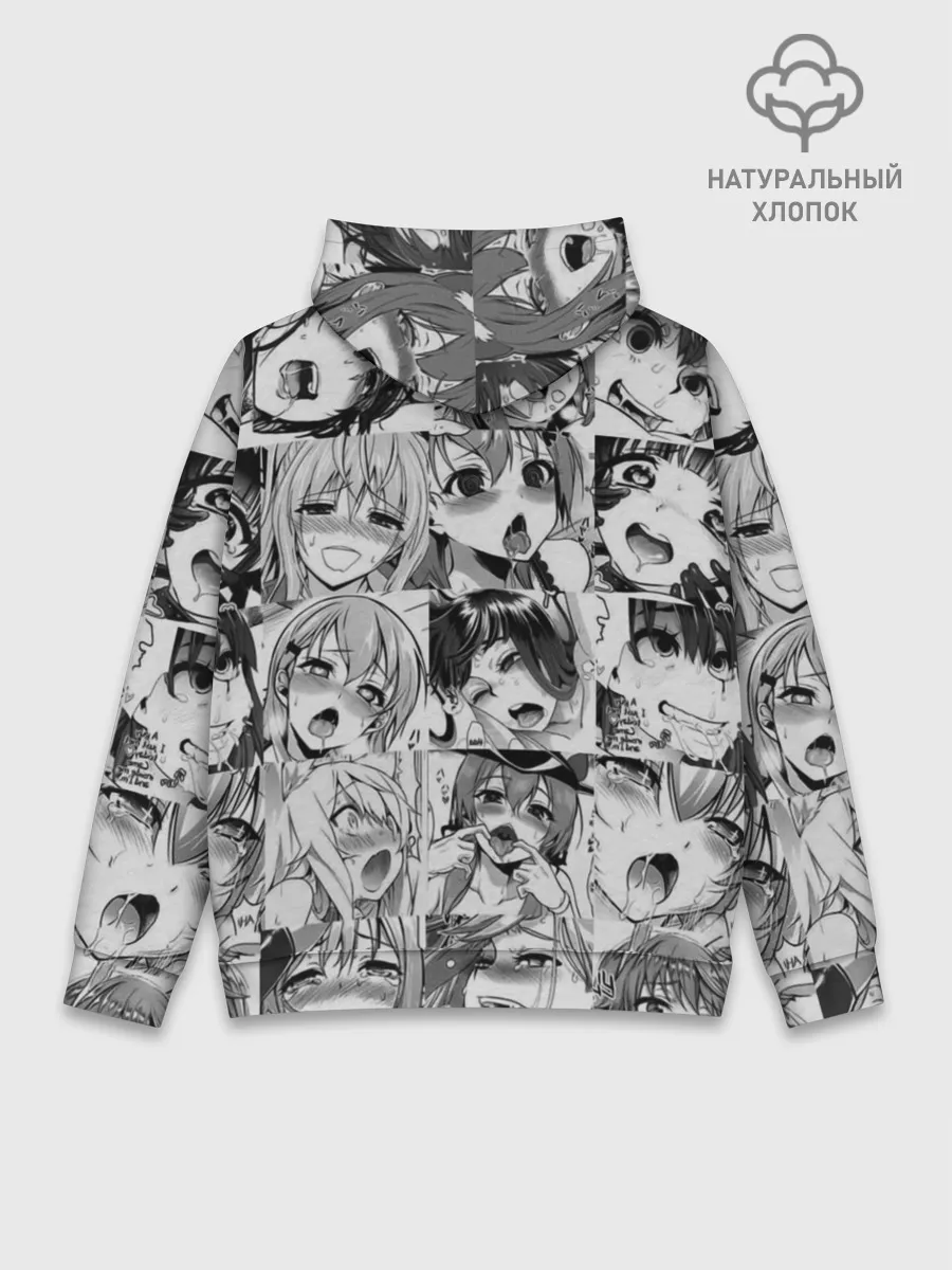 Худи мужской база хлопок / такое разное АХЕГАО. монохром