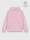 Худи мужской база хлопок / Lil Peep pink pattern
