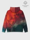 Худи мужской база хлопок / Краски Абстракт