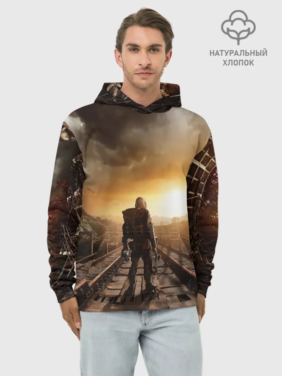 Худи мужской база хлопок / Metro 2033 постапокалипсис