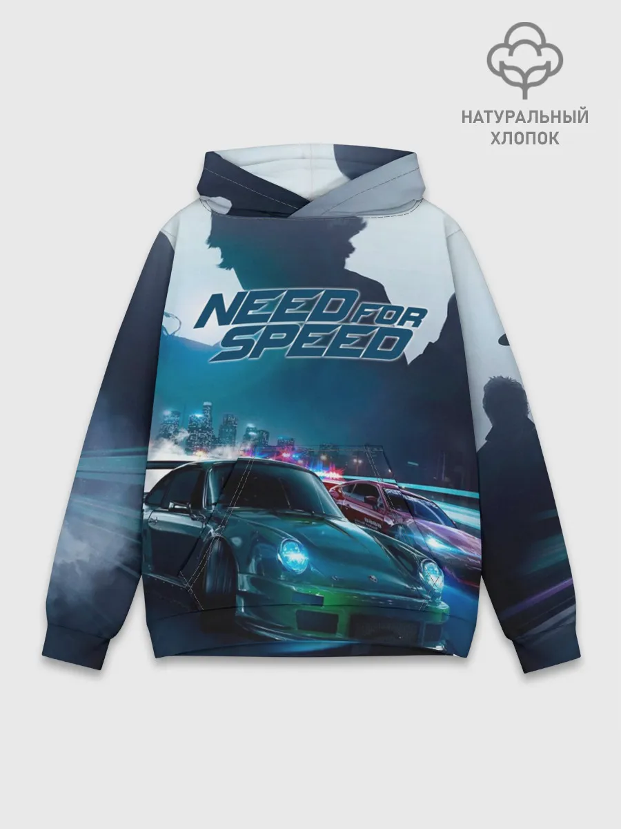 Худи мужской база хлопок / Need for Speed