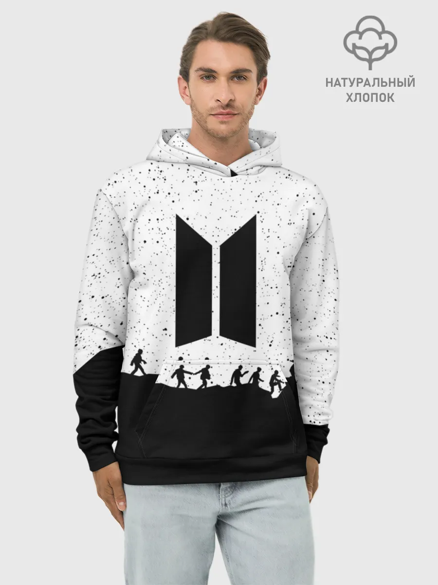 Худи мужской база хлопок / BTS STARS | БТС ЗВЁЗДЫ