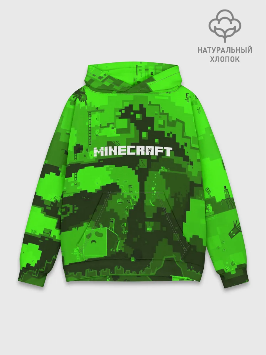 Худи мужской база хлопок / MINECRAFT
