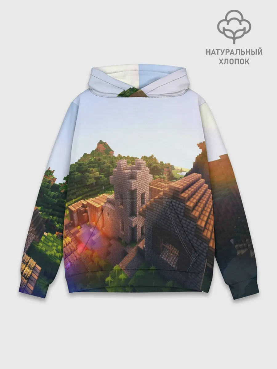 Худи мужской база хлопок / Minecraft