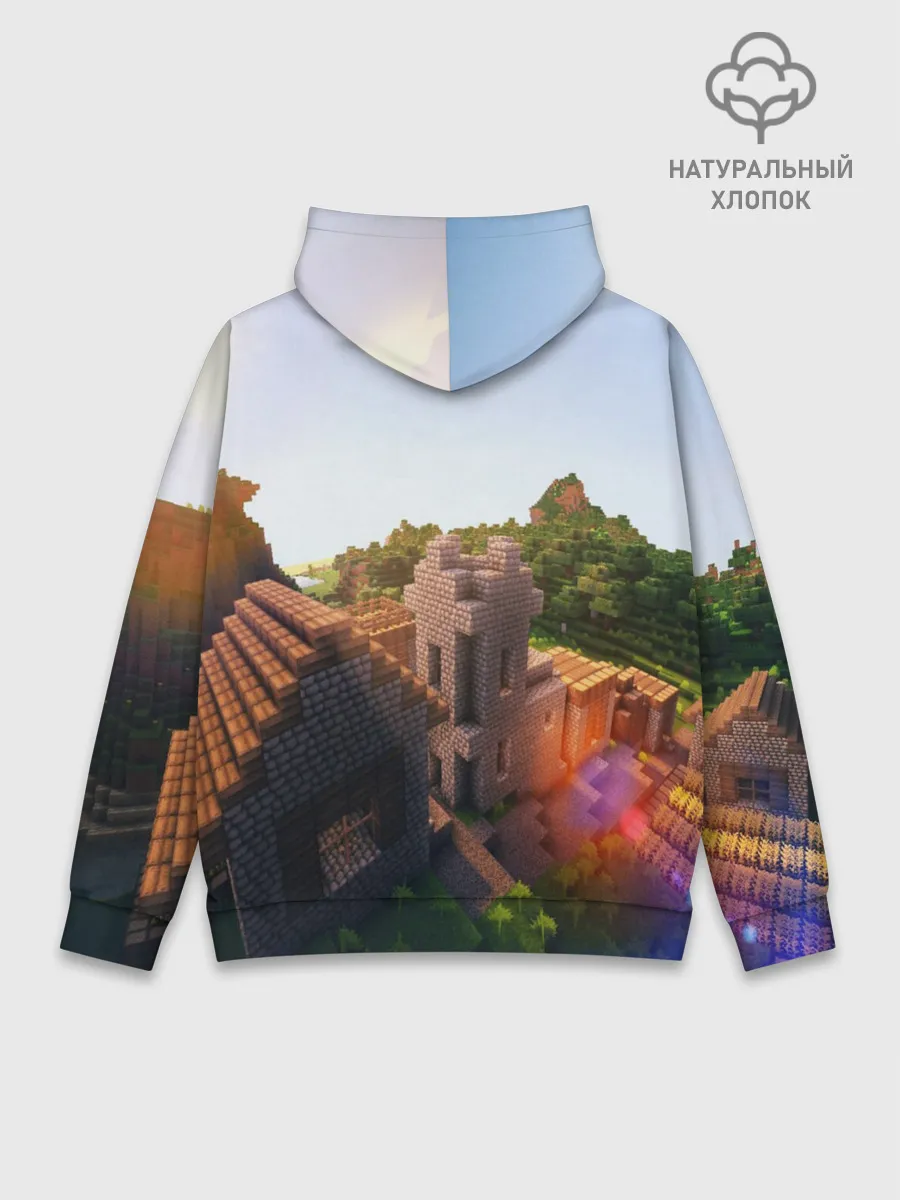 Худи мужской база хлопок / Minecraft