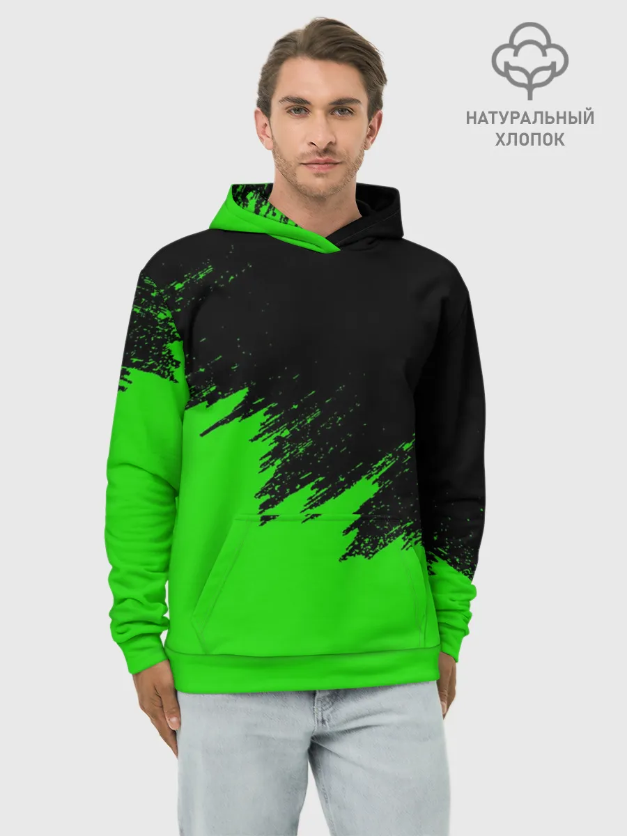 Худи мужской база хлопок / КРАСКА И НИЧЕГО ЛИШНЕГО!