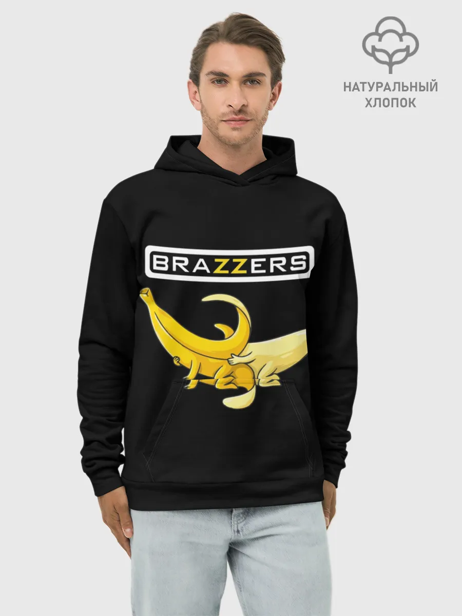 Худи мужской база хлопок / Brazzers