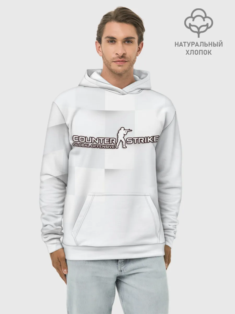 Худи мужской база хлопок / Counter Strike