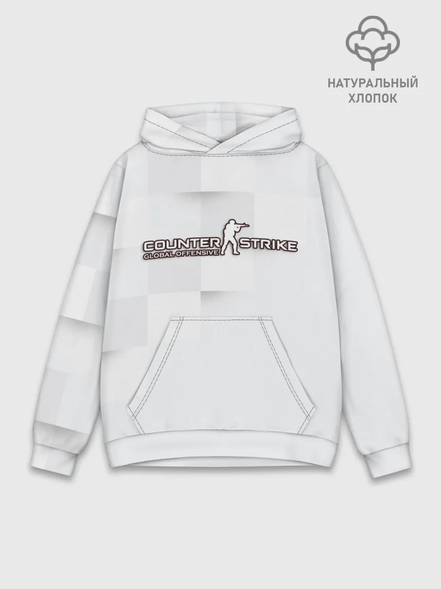 Худи мужской база хлопок / Counter Strike