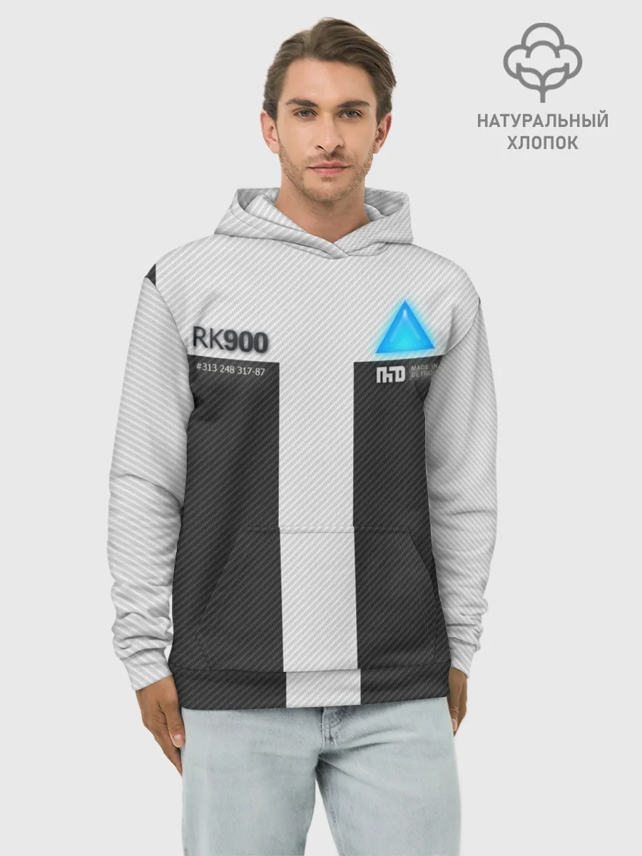 Худи мужской база хлопок / Connor Detroit: Become Human