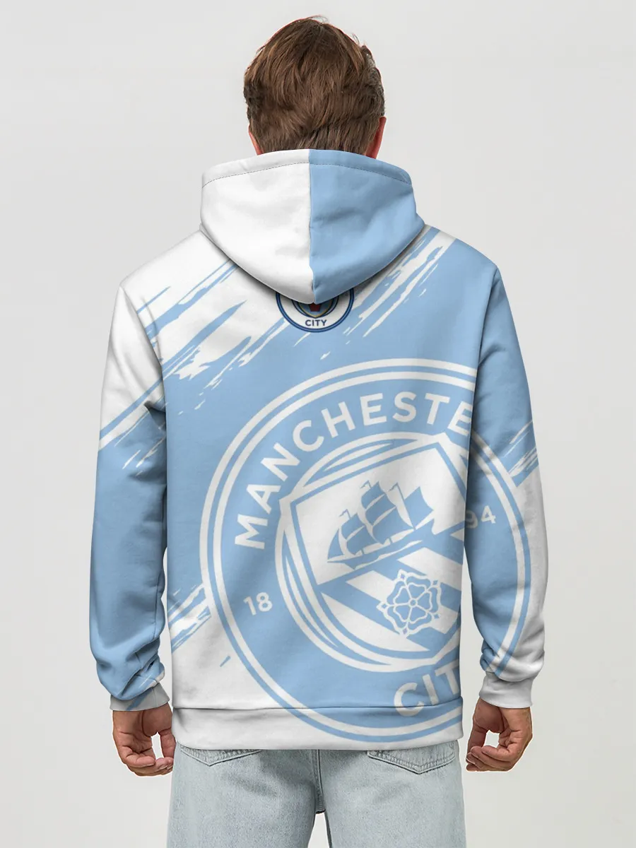 Худи мужской база хлопок / Манчестер Сити