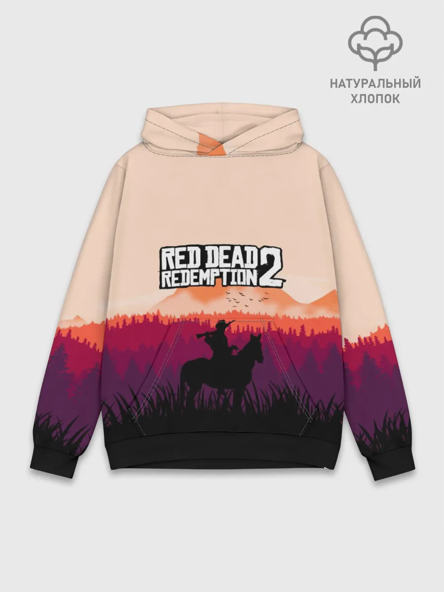 Худи мужской база хлопок / Red Dead Redemption