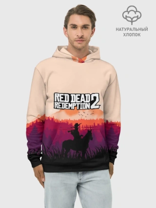 Худи мужской база хлопок / Red Dead Redemption