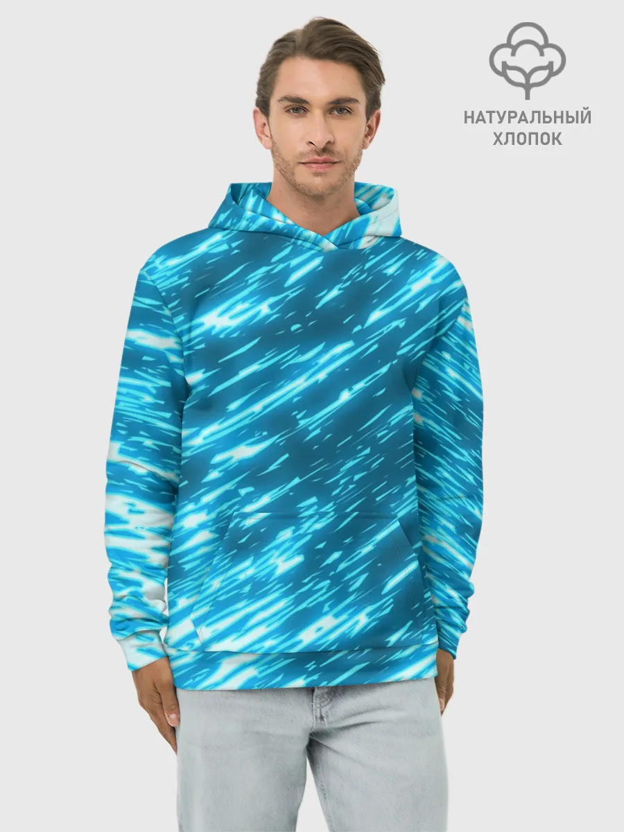 Худи мужской база хлопок / ЛЕДЯНОЙ ШТОРМ