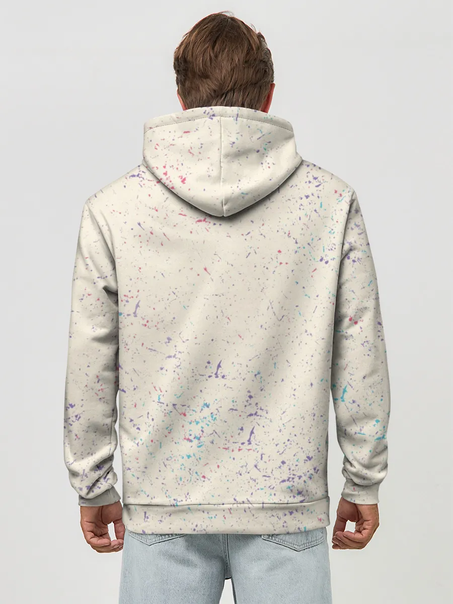 Худи мужской база хлопок / Никогда не сдавайся