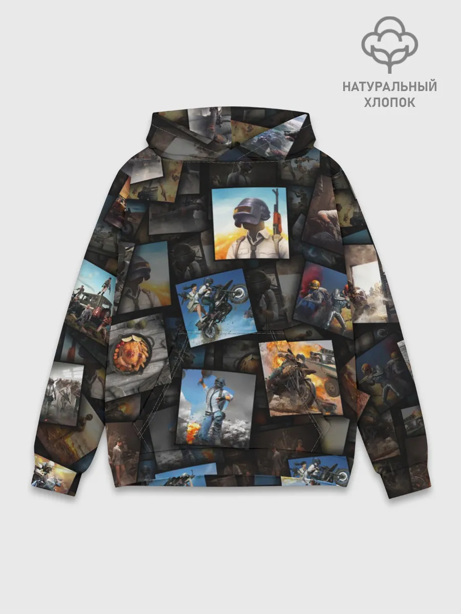 Худи мужской база хлопок / PUBG