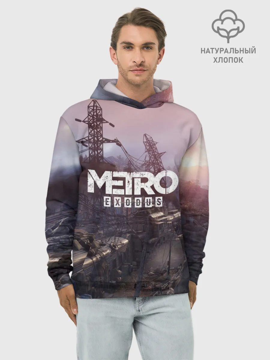 Худи мужской база хлопок / Metro Exodus
