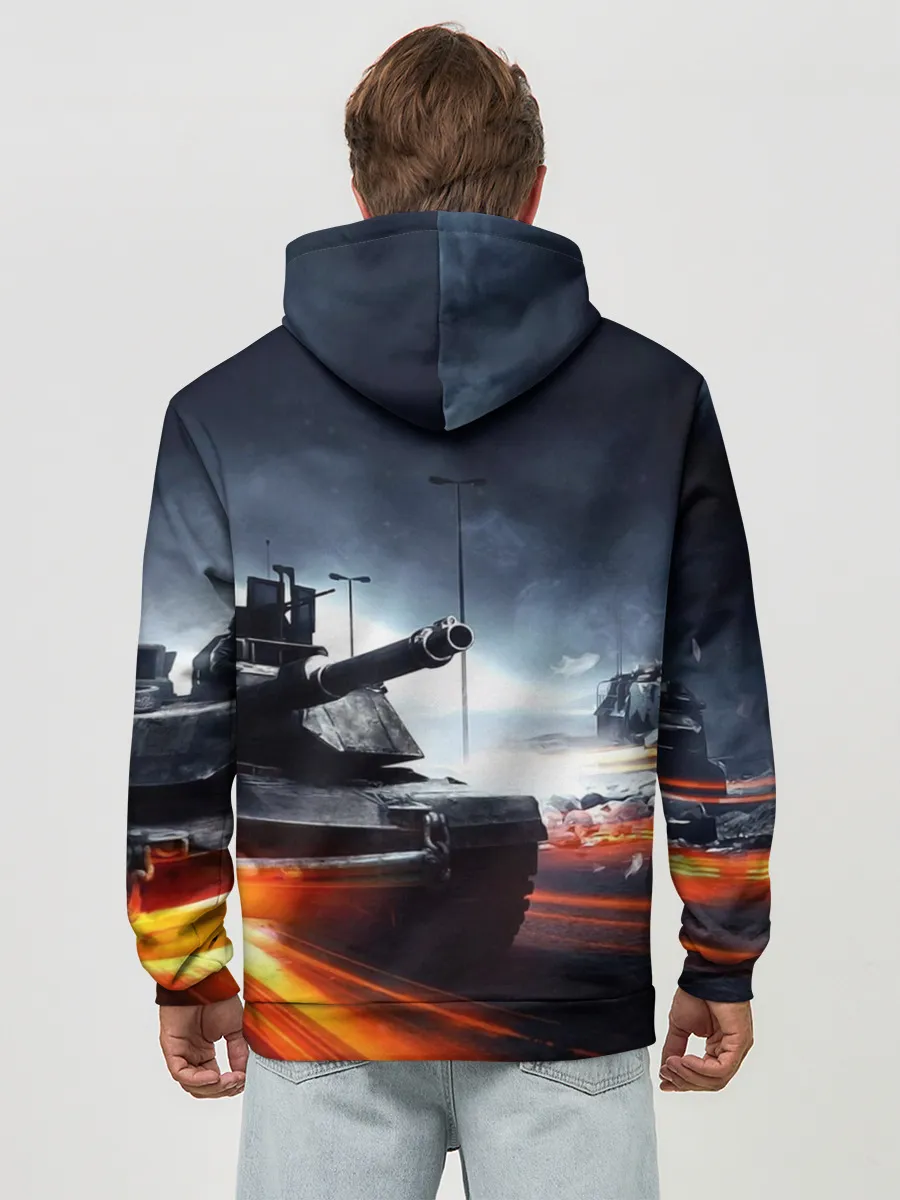 Худи мужской база хлопок / BATTLEFIELD