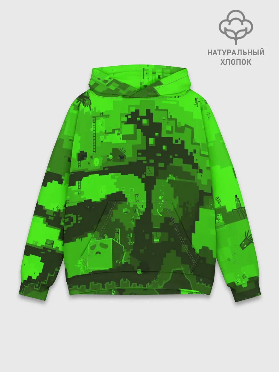 Худи мужской база хлопок / Minecraft