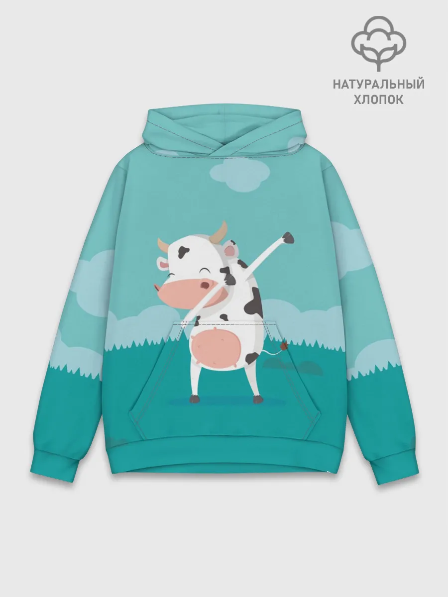 Худи мужской база хлопок / DAB Корова